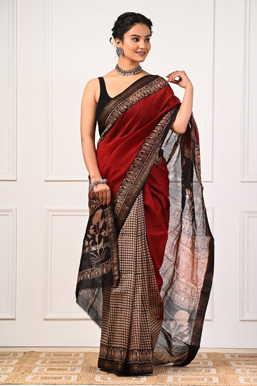 maheshwari silk saree
